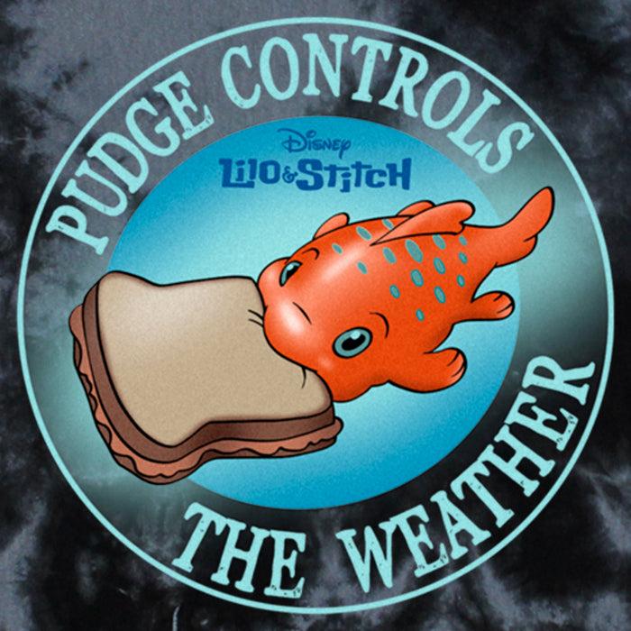 Fifth Sun Junior's Lilo & Stitch Pudge Controls The Weather T-Shirt