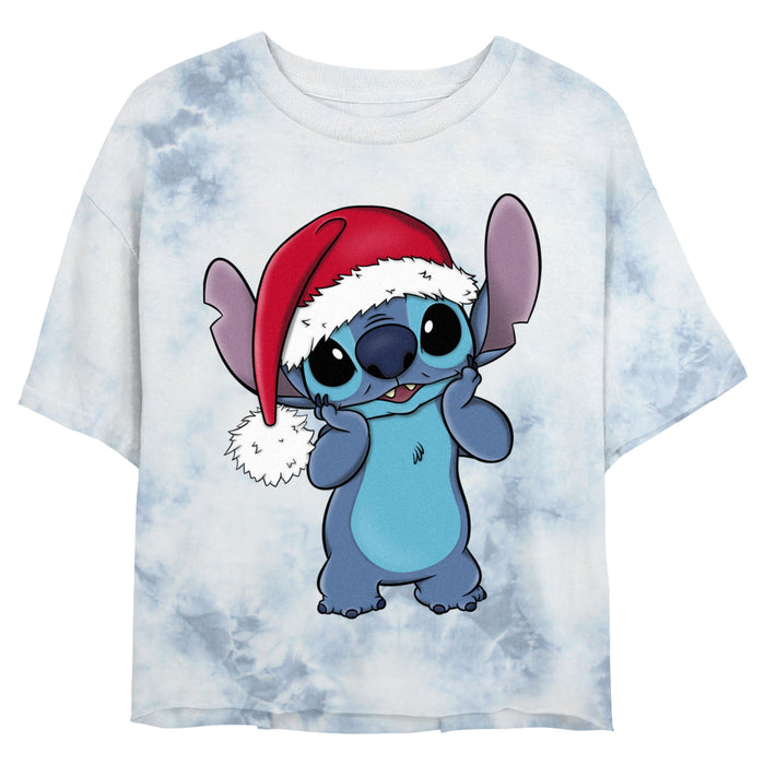 fifth sun Junior's Lilo & Stitch Santa Stitch Surprise T-Shirt