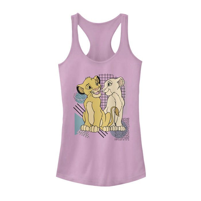 Fifth Sun Junior's Lion King Bold Retro Cub Love Racerback Tank Top