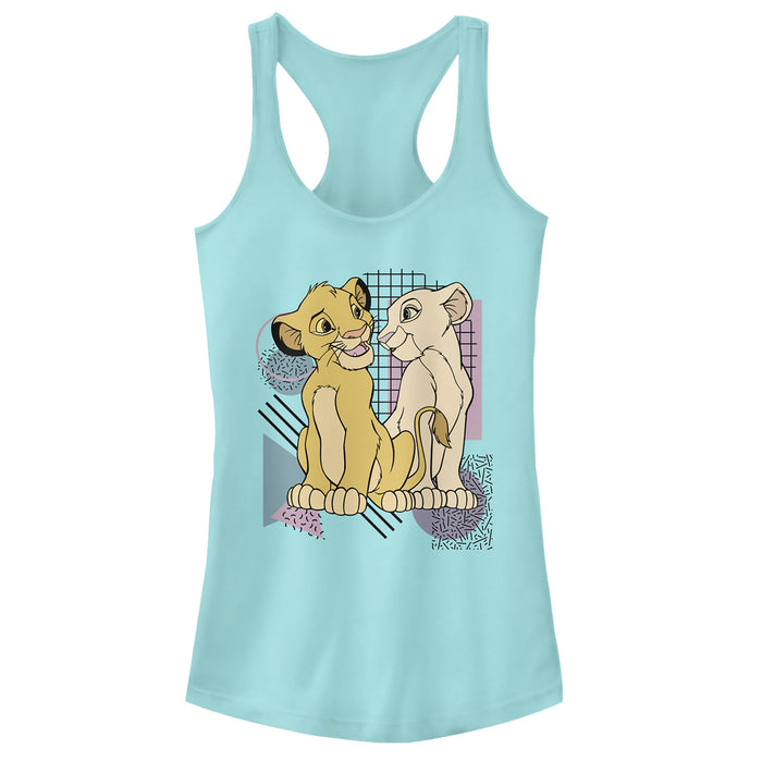 fifth sun Junior's Lion King Bold Retro Cub Love Racerback Tank Top