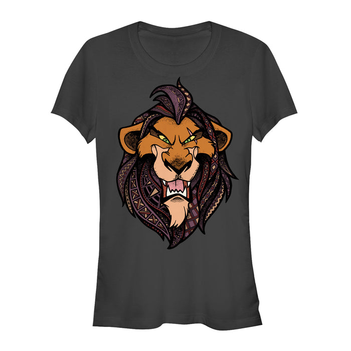 fifth sun Junior's Lion King Grinning Scar Face T-Shirt