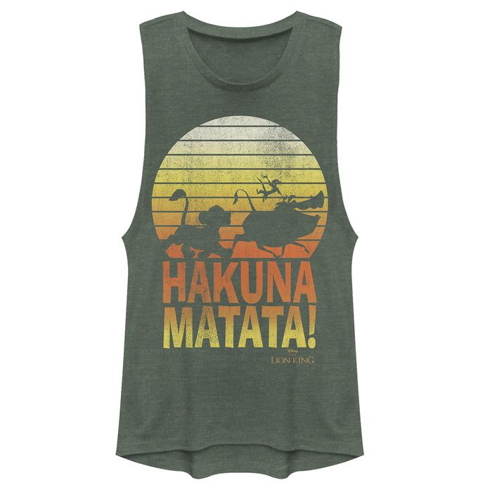 fifth sun Junior's Lion King Hakuna Matata Profile Festival Muscle Tee