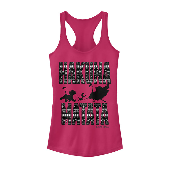 fifth sun Junior's Lion King Hakuna Matata Racerback Tank Top