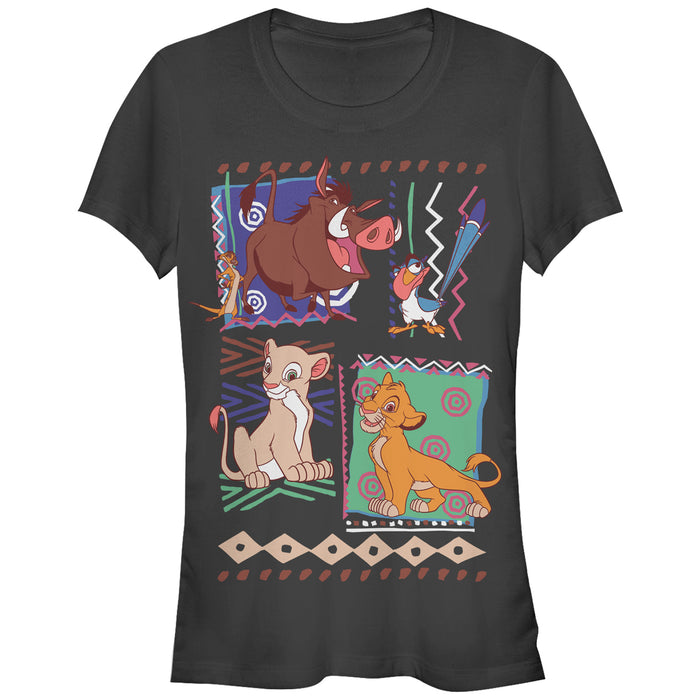 fifth sun Junior's Lion King Retro 90's Savannah Friends T-Shirt