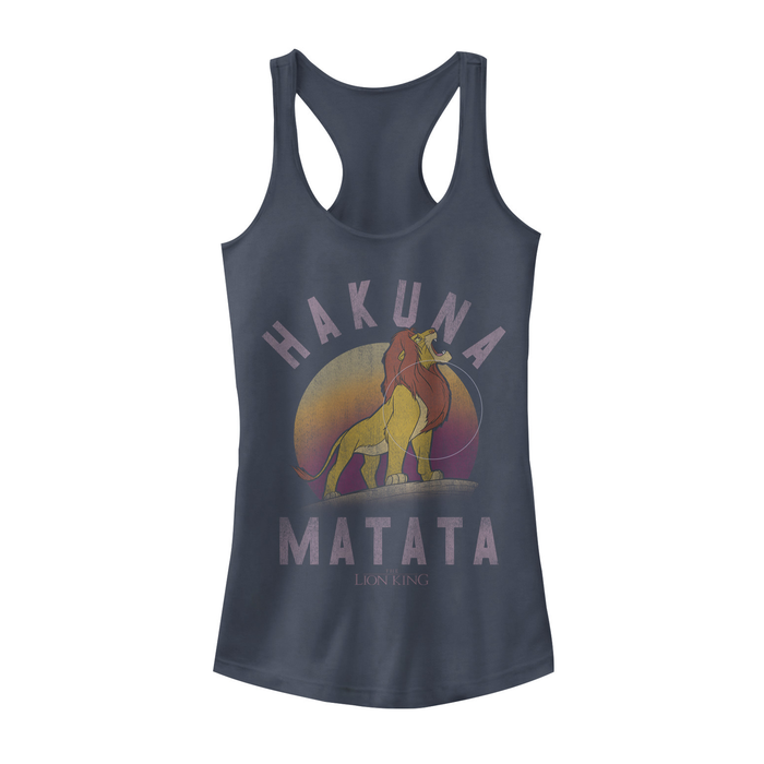 fifth sun Junior's Lion King Simba Hakuna Matata Racerback Tank Top