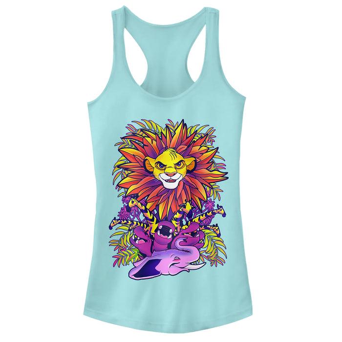fifth sun Junior's Lion King Simba Jungle Parade Racerback Tank Top