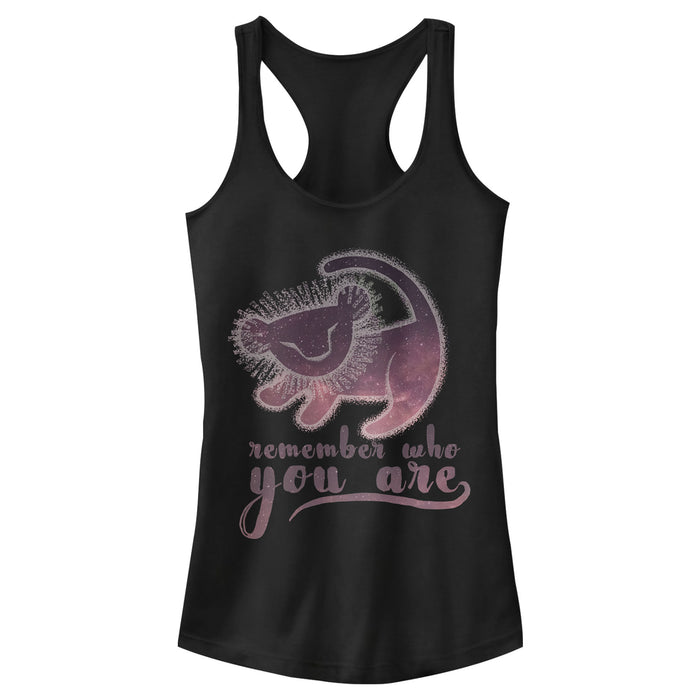 fifth sun Junior's Lion King Simba Remember Who You Are Racerback Tank Top