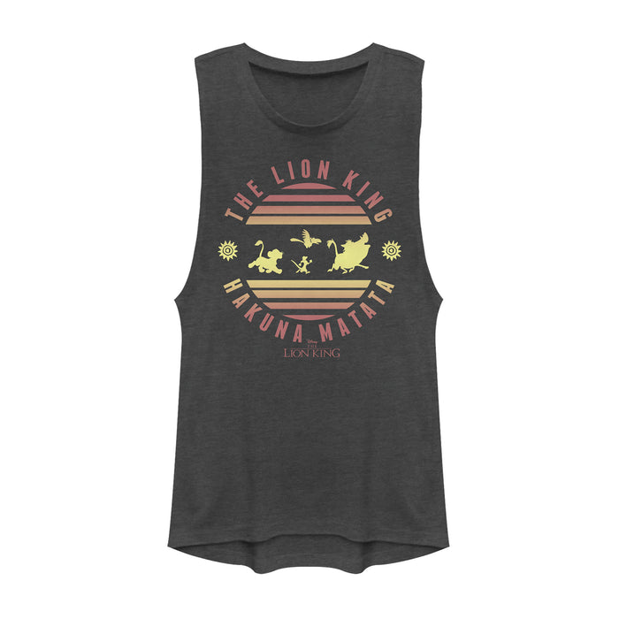 fifth sun Junior's Lion King Sunshine Hakuna Matata Festival Muscle Tee