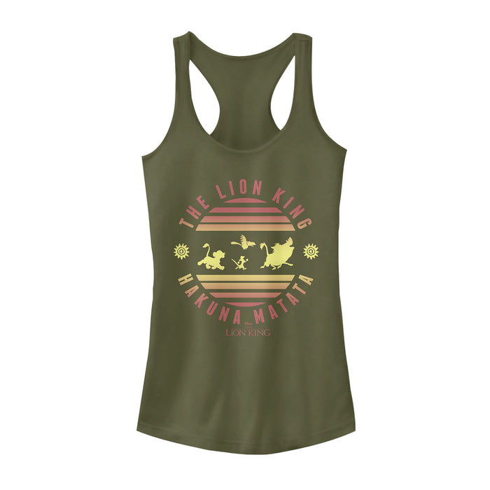Fifth Sun Junior's Lion King Sunshine Hakuna Matata Racerback Tank Top