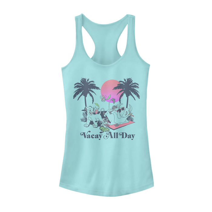 Fifth Sun Junior's Lion King Vacay All Day Racerback Tank Top