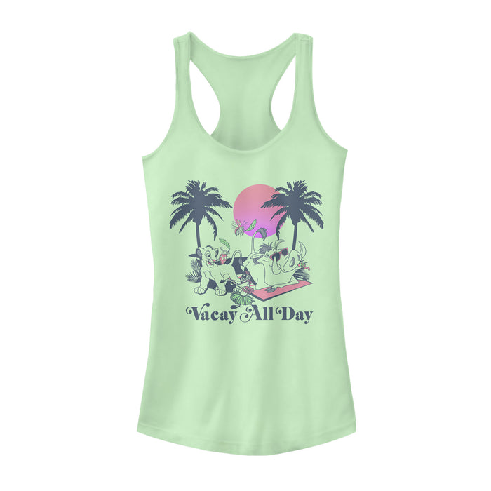 Fifth Sun Junior's Lion King Vacay All Day Racerback Tank Top