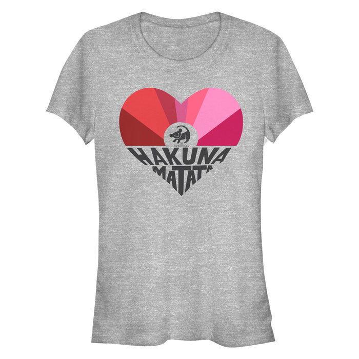 fifth sun Junior's Lion King Valentine Hakuna Matata Heart T-Shirt