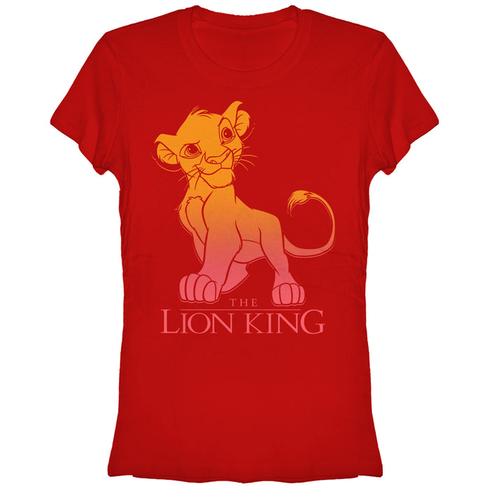 fifth sun Junior's Lion King Young Simba Logo T-Shirt