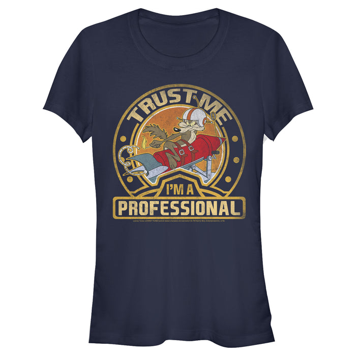 fifth sun Junior's Looney Tunes Wile E. Coyote Professional T-Shirt