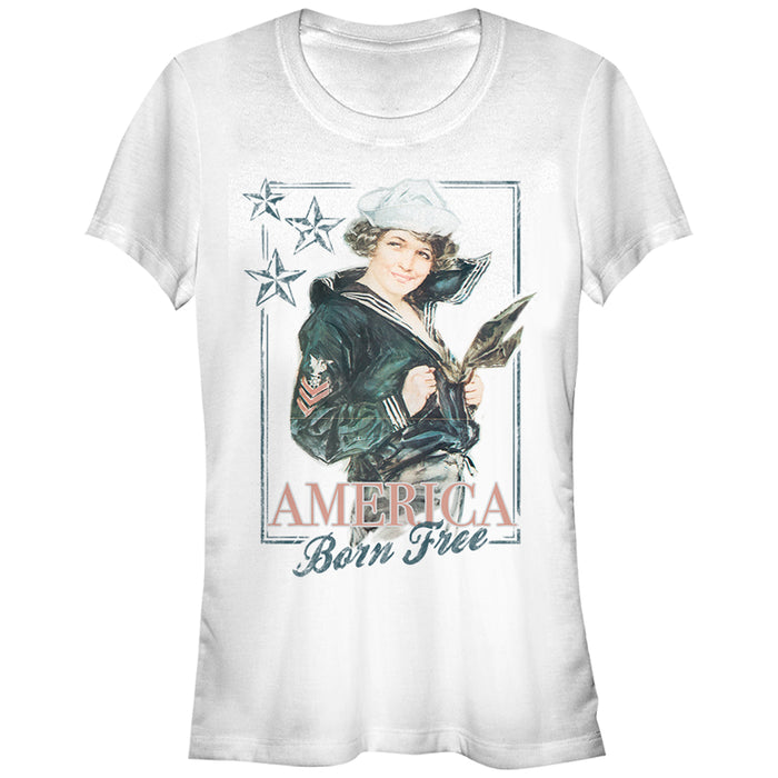 fifth sun Junior's Lost Gods America Born Free T-Shirt