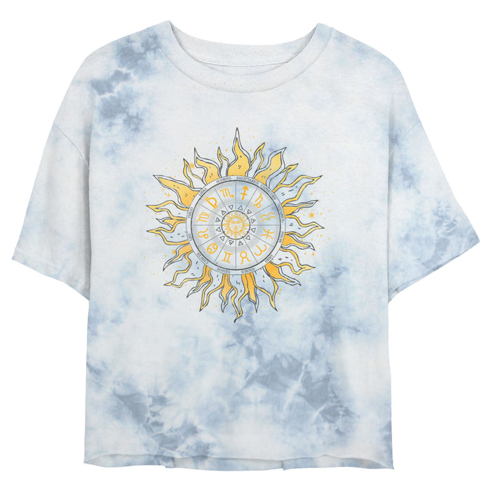 fifth sun Junior's Lost Gods Astrology Sun Wheel T-Shirt
