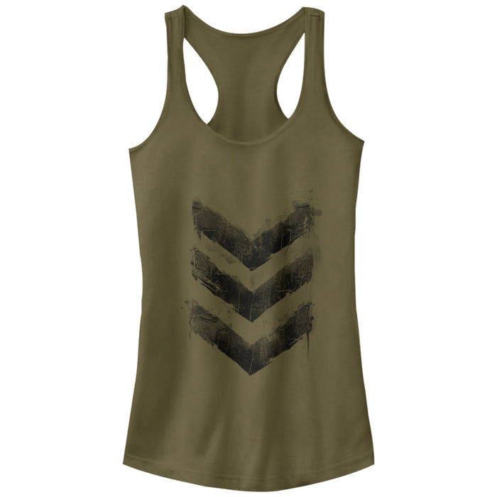 fifth sun Junior's Lost Gods Chevron Print Racerback Tank Top