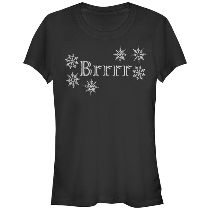 fifth sun Junior's Lost Gods Christmas Brrrr Snowflake T-Shirt