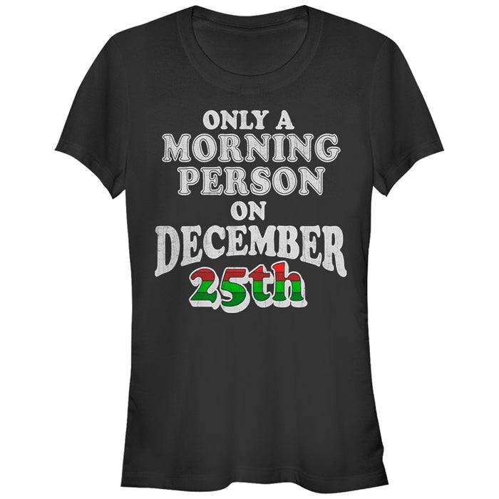 fifth sun Junior's Lost Gods Christmas Morning Person T-Shirt