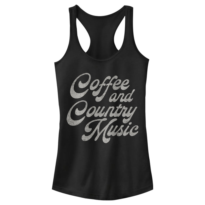 fifth sun Junior's Lost Gods Coffee and Country Coffee Racerback Tank Top