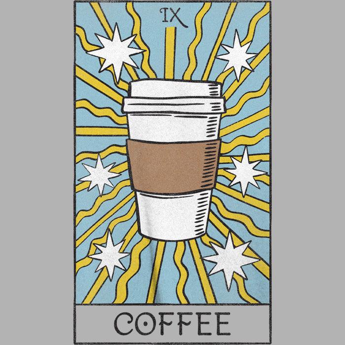 Fifth Sun Junior's Lost Gods Coffee Cup Tarot Card T-Shirt