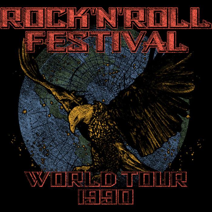 Fifth Sun Junior's Lost Gods Distressed 1990 Rock Festival T-Shirt