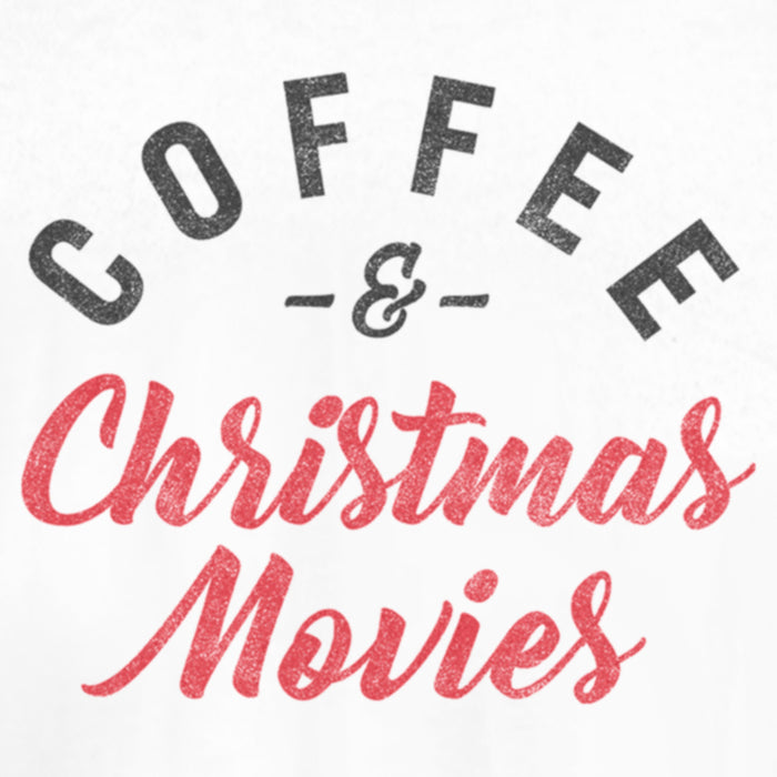 Fifth Sun Junior's Lost Gods Distressed Coffee And Christmas Movies T-Shirt