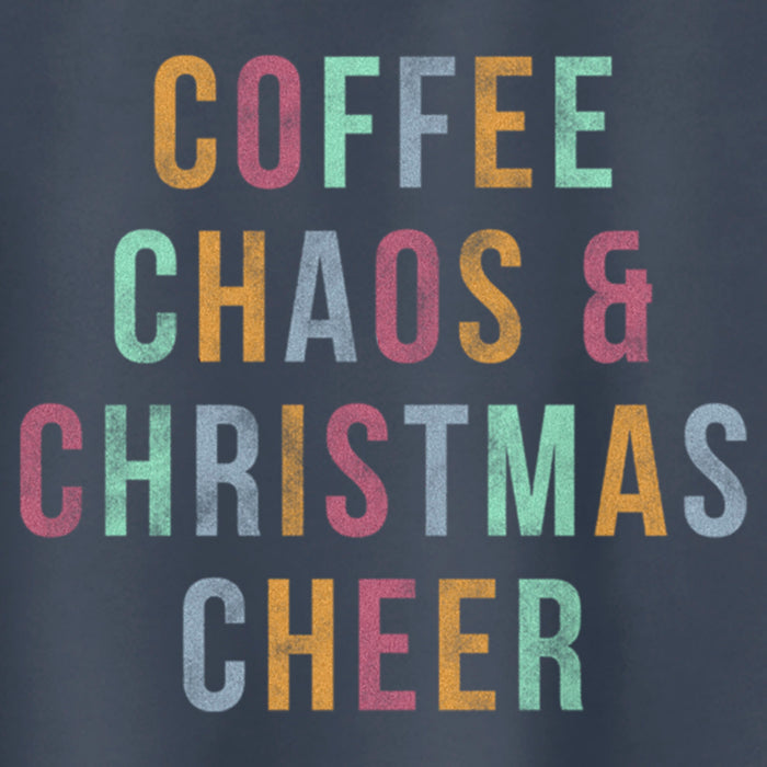 Fifth Sun Junior's Lost Gods Distressed Coffee Chaos Christmas Racerback Tank Top