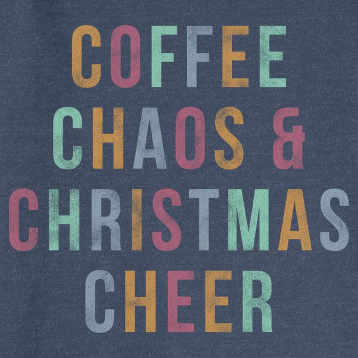 Fifth Sun Junior's Lost Gods Distressed Coffee Chaos Christmas Sweatshirt