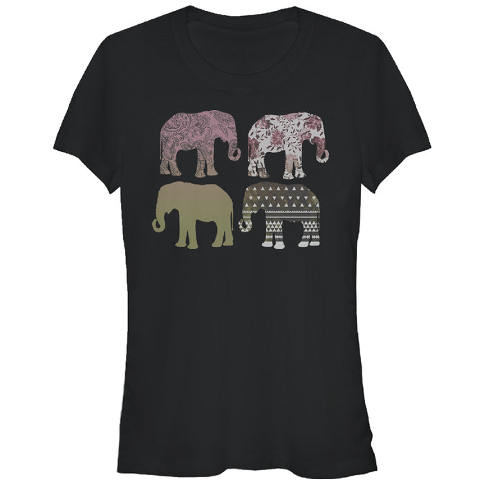 fifth sun Junior's Lost Gods Elephant Pattern Parade T-Shirt