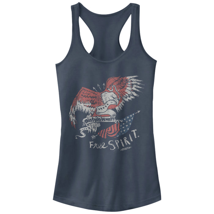 fifth sun Junior's Lost Gods Fourth of July Free Spirit Racerback Tank Top