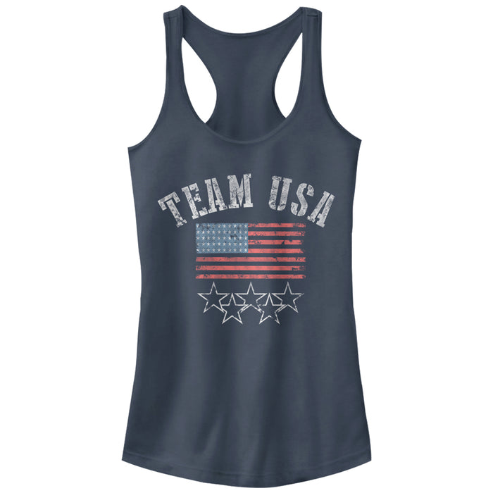 fifth sun Junior's Lost Gods Fourth of July Go Team USA Racerback Tank Top