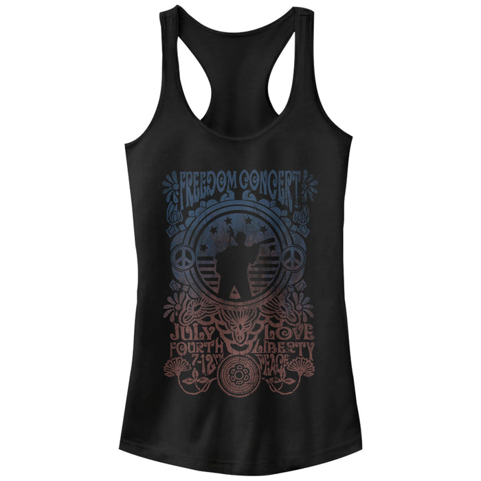 fifth sun Junior's Lost Gods Freedom Concert July Fourth Racerback Tank Top