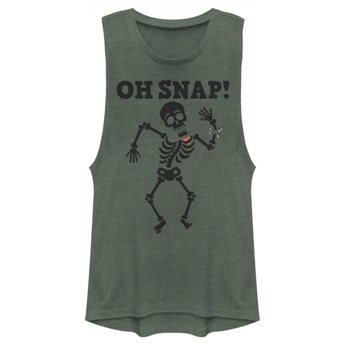 fifth sun Junior's Lost Gods Halloween Oh Snap Festival Muscle Tee