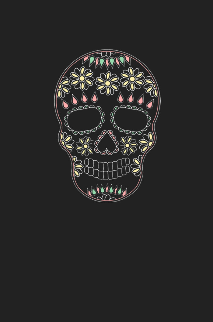 Fifth Sun Junior's Lost Gods Halloween Sugar Skull Festival Muscle Tee
