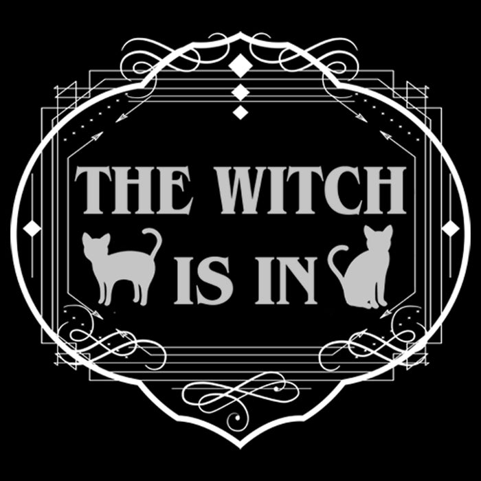 Fifth Sun Junior's Lost Gods Halloween The Witch Is In Cats T-Shirt