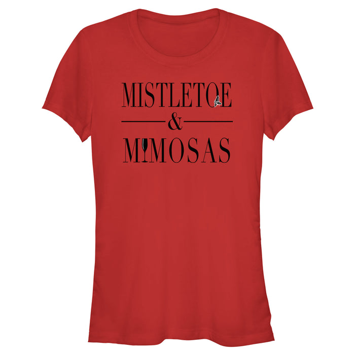 fifth sun Junior's Lost Gods Mistletoe and Mimosas T-Shirt