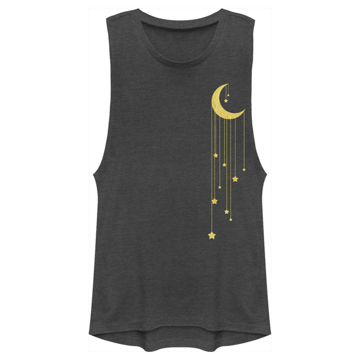 fifth sun Junior's Lost Gods Moon Star Shower Festival Muscle Tee