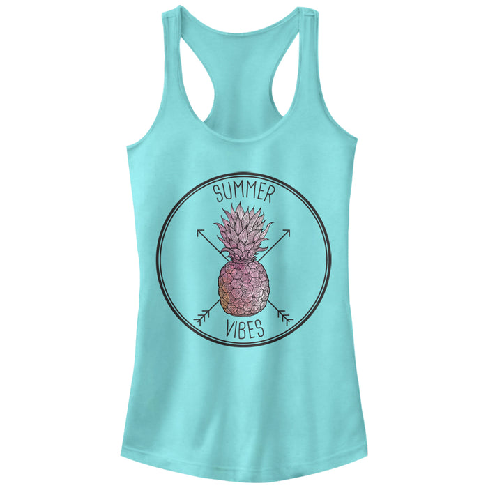 fifth sun Junior's Lost Gods Pineapple Summer Vibes Racerback Tank Top