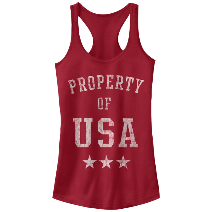 fifth sun Junior's Lost Gods Property of USA Racerback Tank Top
