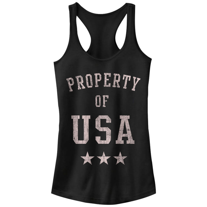 fifth sun Junior's Lost Gods Property of USA Racerback Tank Top