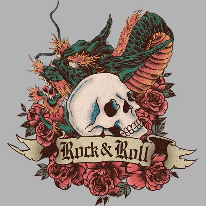 Fifth Sun Junior's Lost Gods Rock And Roll Dragon Skull T-Shirt