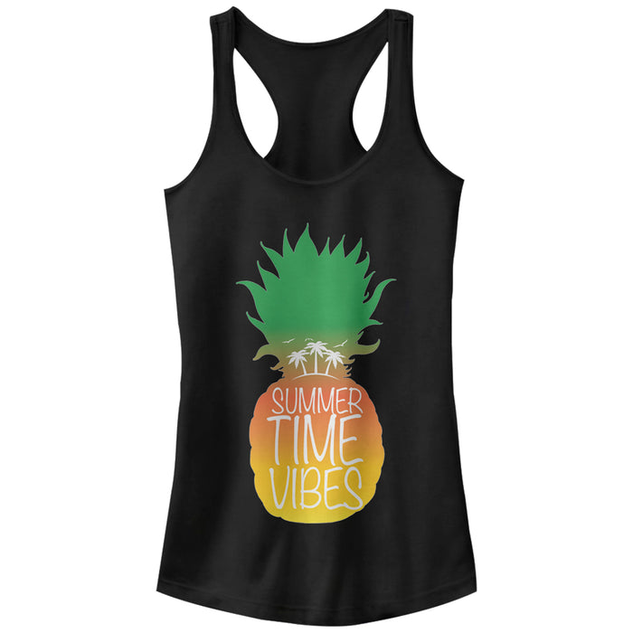 fifth sun Junior's Lost Gods Summertime Vibes Pineapple Racerback Tank Top