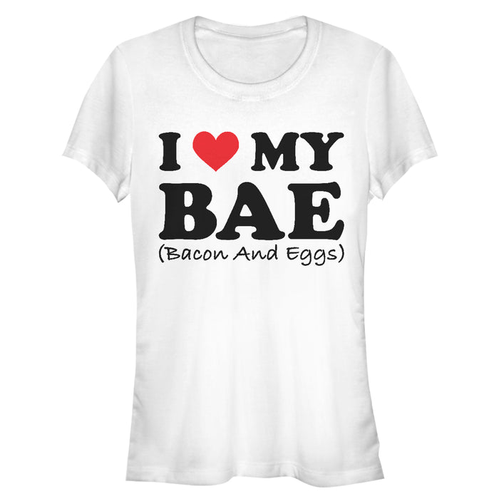 fifth sun Junior's Lost Gods Valentine's Day Bacon and Eggs T-Shirt