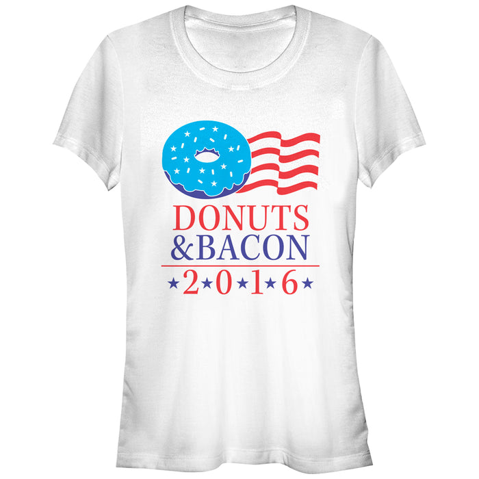 fifth sun Junior's Lost Gods Vote Donuts and Bacon T-Shirt