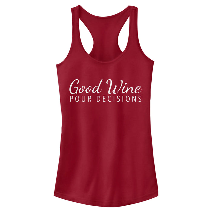 fifth sun Junior's Lost Gods Wine Quote Racerback Tank Top
