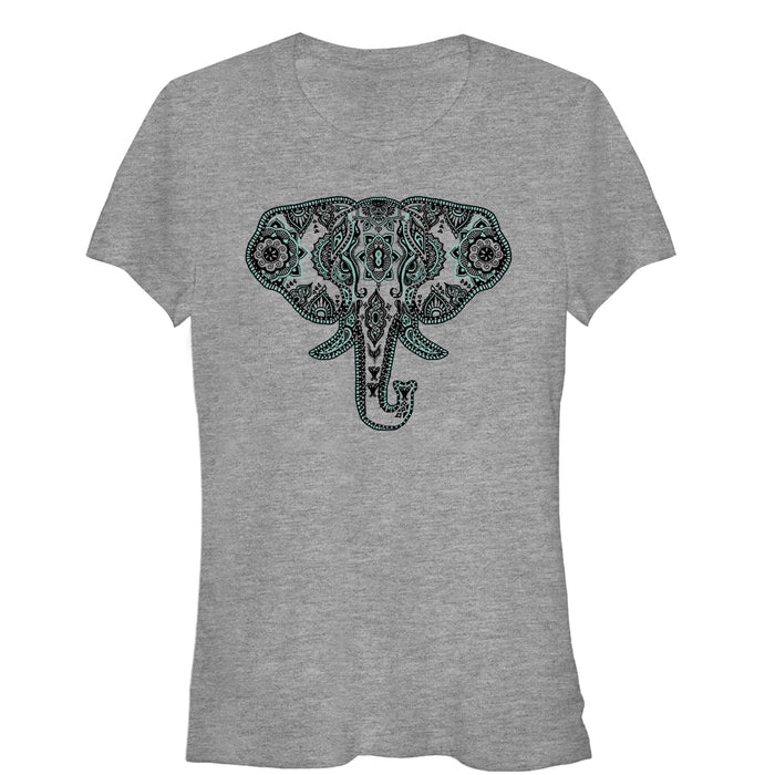 fifth sun Junior's Lost Gods Wise Elephant Henna T-Shirt