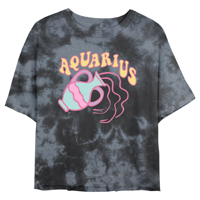 fifth sun Junior's Lost Gods Zodiac Aquarius Pop Symbol T-Shirt