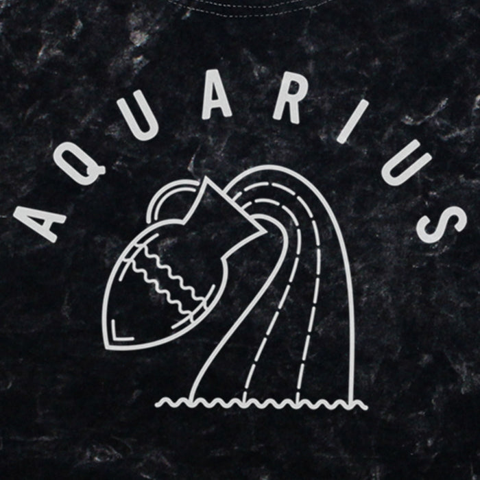 Fifth Sun Junior's Lost Gods Zodiac Aquarius Symbol T-Shirt