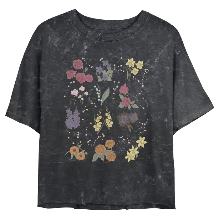 fifth sun Junior's Lost Gods Zodiac Birth Flower T-Shirt